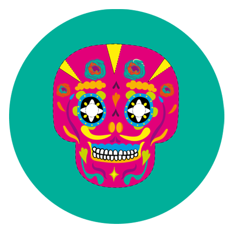 Colourful Day of the Dead Masks