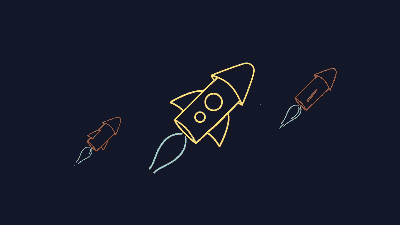 bonfire night colourful rockets GIF