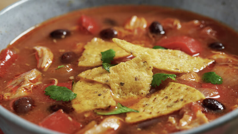 Slow Cooker Chicken Tortilla Soup