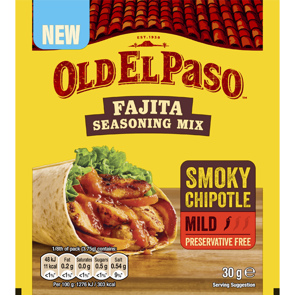 Old El Paso Chipotle Fajita Seasoning Mix 30G