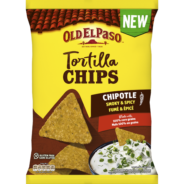 Old El Paso Chipotle Tortilla Chips 185G