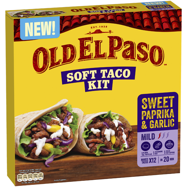 Old El Paso Soft Taco Sweet Paprika & Garlic Kit