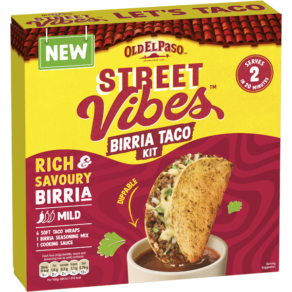Old El Paso Street Vibes Birria Soft Taco Kit 257G