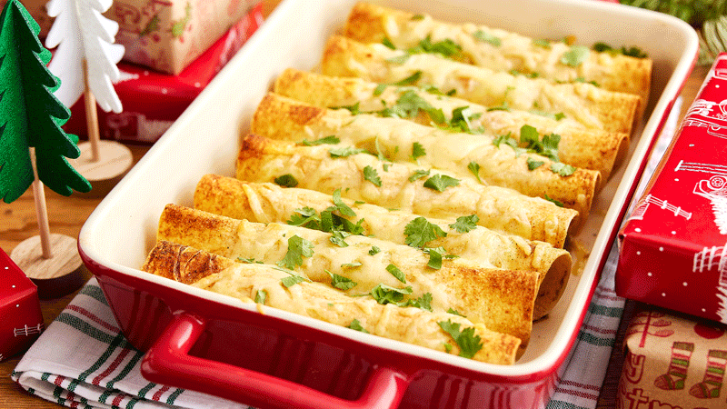 Cheesy Mushroom and Spinach Taquitos