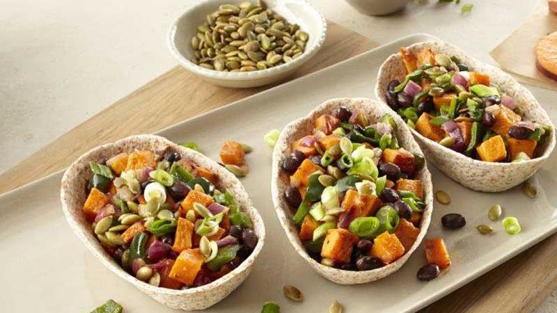 Sweet Potato and Black Bean Whole Wheat Tacos