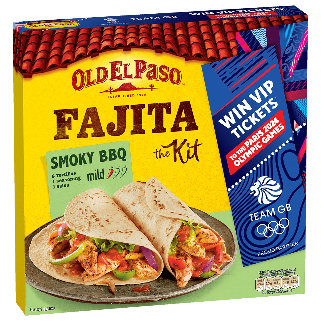 package smoky bbq fajita kit promoting olympic competition
