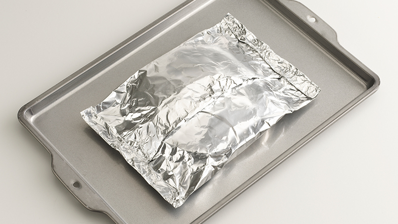 Tortilla wraps packed for freezing