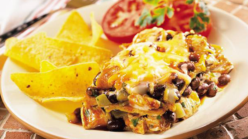 Beef Enchilada Stack